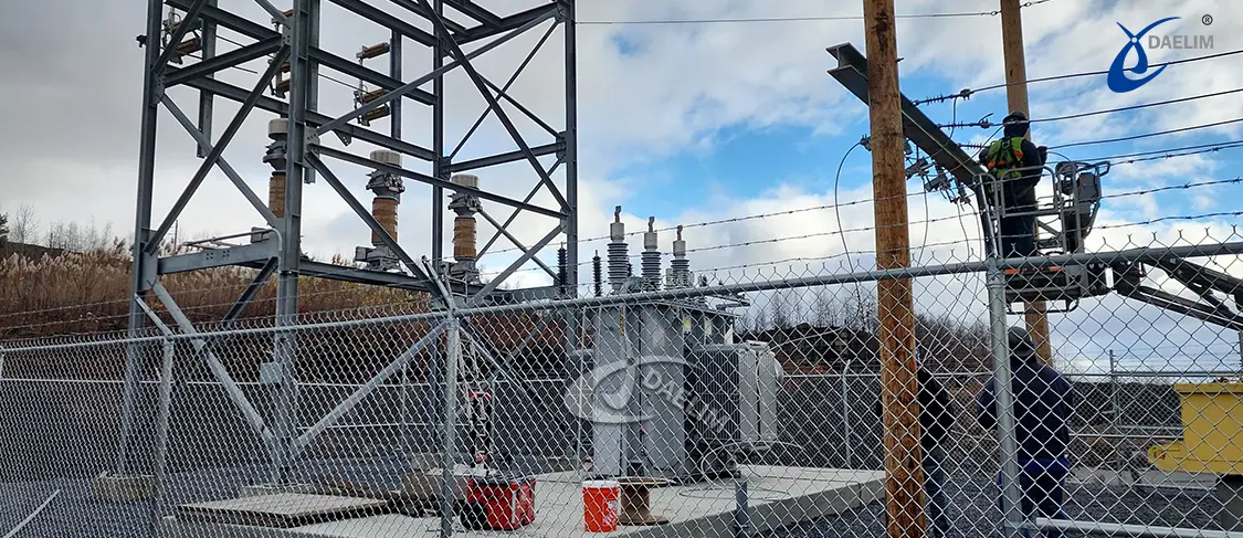 69kV power transformer is installed in a substation in Pennsylvania