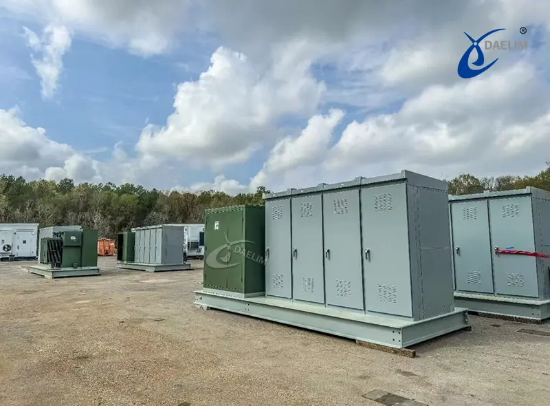 Skid Mount Transformer Solution With 3 Phase Pad Mounted Transformer 