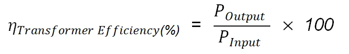 calculating transformer efficiency