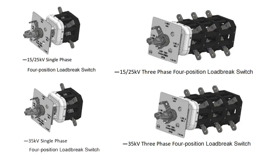 four position break switch