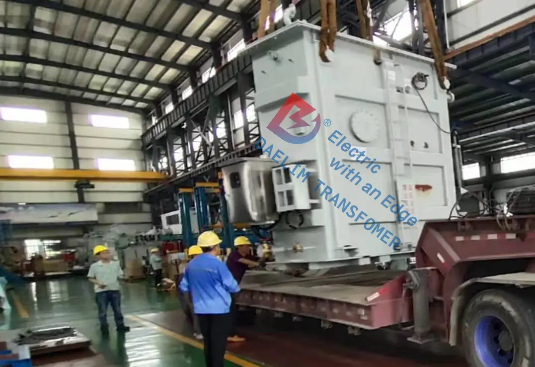 Electric furnace transformers that are being shipped